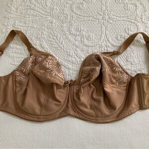 Elila bra Embroidered microfiber underwire mocha size 36i style 2401